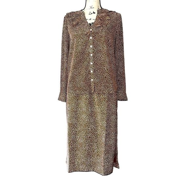 J. Crew brown & white skirt set XS - Picture 1 of 7